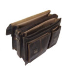 B&A bőr laptop aktatáska A/4-es mappák tárolására iratrendező rekeszekkel 39*30 cm - Image 3