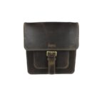 B&A férfi bőr oldaltáska állítható hosszúfogóval oldal és cipzáras zsebbel 28*26 cm - Image 2