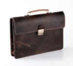 B&A minimalista fekete bőr aktatáska gyártói garanciával 38*26 cm