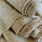 2 tenyérnyi barna melange gyapjúfilc